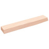 Estante de pared madera maciza de roble sin tratar 60x10x4 cm 1