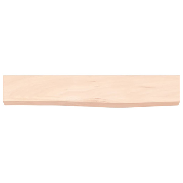 Estante de pared madera maciza de roble sin tratar 60x10x4 cm M 2