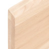 Estante de pared madera maciza de roble sin tratar 60x20x4 cm 4