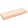 Estante de pared madera maciza de roble sin tratar 60x20x6 cm 1