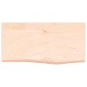 Estante de pared madera maciza de roble sin tratar 60x30x6 cm 2