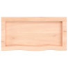 Estante de pared madera maciza de roble sin tratar 60x30x6 cm 3