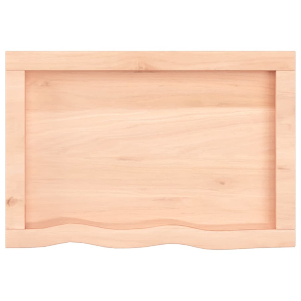 Prateleira de parede 60x40x(2-4) cm carvalho maciço não tratado M 3