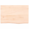 Estante de pared madera maciza de roble sin tratar 60x40x6 cm 2