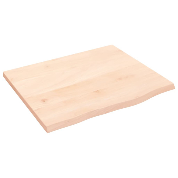 Estante de pared madera maciza de roble sin tratar 60x50x2 cm D