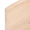 Estante de pared madera maciza de roble sin tratar 60x60x2 cm 4