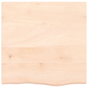 Estante de pared madera maciza de roble sin tratar 60x60x4 cm H