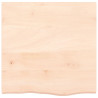 Estante de pared madera maciza de roble sin tratar 60x60x4 cm 2