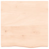 Estante de pared madera maciza de roble sin tratar 60x60x6 cm 2