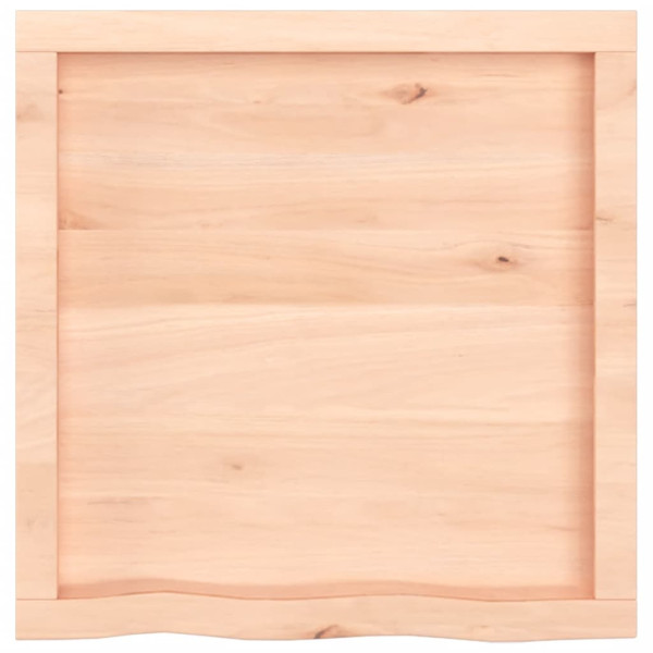 Estante de pared madera maciza de roble sin tratar 60x60x6 cm M 3