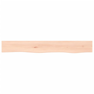 Estante de pared madera maciza de roble sin tratar 80x10x6 cm H