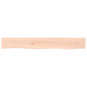 Estante de pared madera maciza de roble sin tratar 80x10x6 cm 2