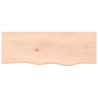 Estante de pared madera maciza de roble sin tratar 80x30x4 cm 2