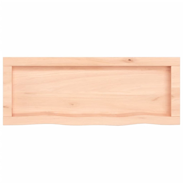 Estante de pared madera maciza de roble sin tratar 80x30x4 cm M 3