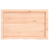 Estante de pared madera maciza de roble sin tratar 80x50x6 cm 3