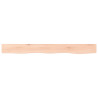 Estante de pared madera maciza de roble sin tratar 100x10x4 cm 2