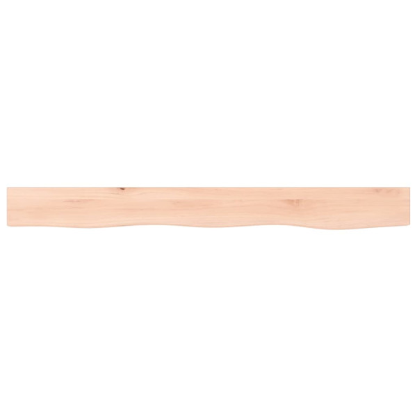 Estante de pared madera maciza de roble sin tratar 100x10x6 cm M 2