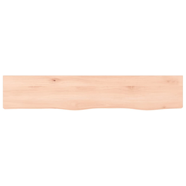 Estante de pared madera maciza de roble sin tratar 100x20x4 cm M 2