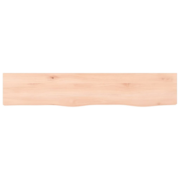 Estante de pared madera maciza de roble sin tratar 100x20x6 cm M 2