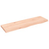 Estante de pared madera maciza de roble sin tratar 100x30x4 cm 1