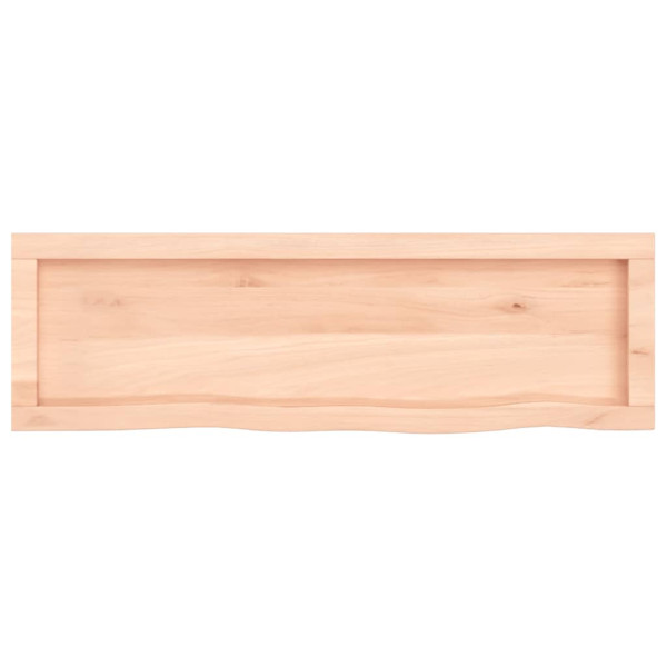 Estante de pared madera maciza de roble sin tratar 100x30x4 cm M 3