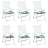 Almofadões p/ cadeira 6pcs 40x40x4 cm tecido multicor 3