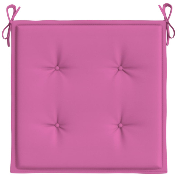 Almofadões p/ cadeira 4pcs 40x40x4 cm tecido rosa M 5