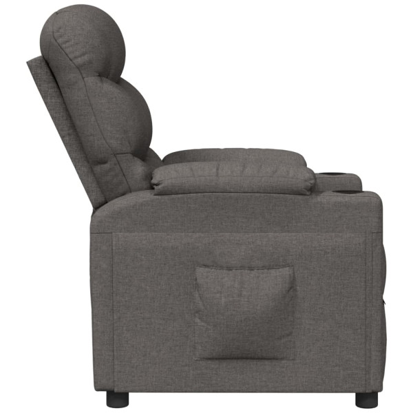 Sillón reclinable de tela gris oscuro M 4