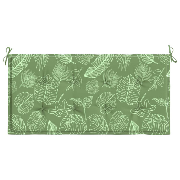 Cojín banco de jardín tela Oxford estampado hojas 120x50x3 cm M 4