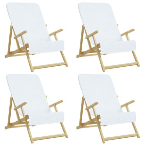 Toalhas de praia 4 pcs 60x135 cm tecido 400 GSM branco H