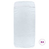 Toallas de playa 4 uds tela blanco 400 g/m² 60x135 cm 3