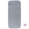 Toallas de playa 6 uds tela gris 400 g/m² 60x135 cm 3