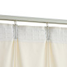 Cortinas blackout com ganchos 2 pcs 140x175 cm veludo cor creme 4