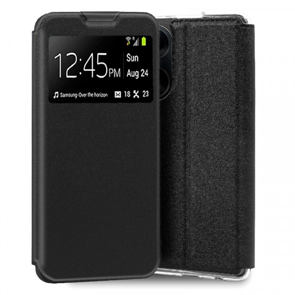 Funda COOL Flip Cover para Oppo A98 5G Liso Negro D