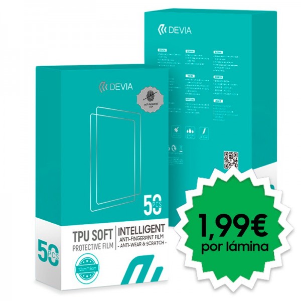 Protector Hidrogel Devia Antihuella (Pack 50 uds) D