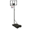 Tabela de basquetebol 216-250 cm policarbonato transparente 4