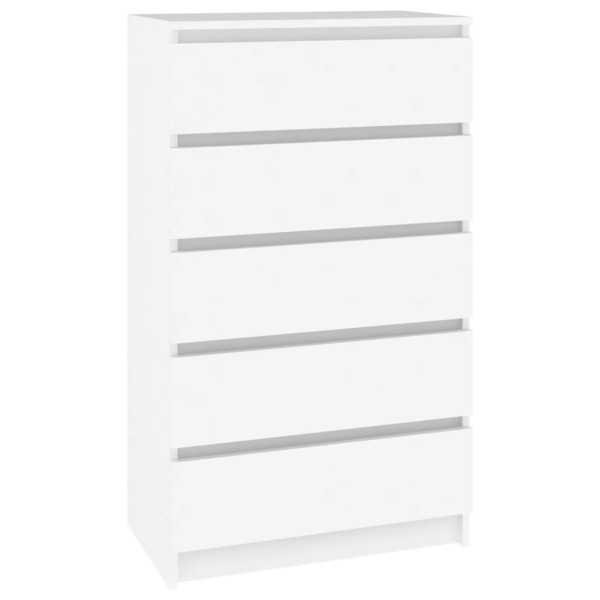 Armário de gavetas 60x36x103 cm derivados de madeira branco M 2