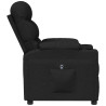 Sillón reclinable eléctrico de tela negro 5