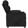 Sillón reclinable de tela negro 4