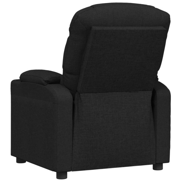 Sillón reclinable de tela negro M 5