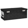 Caja de almacenaje de aluminio negro 60x23.5x23 cm 4