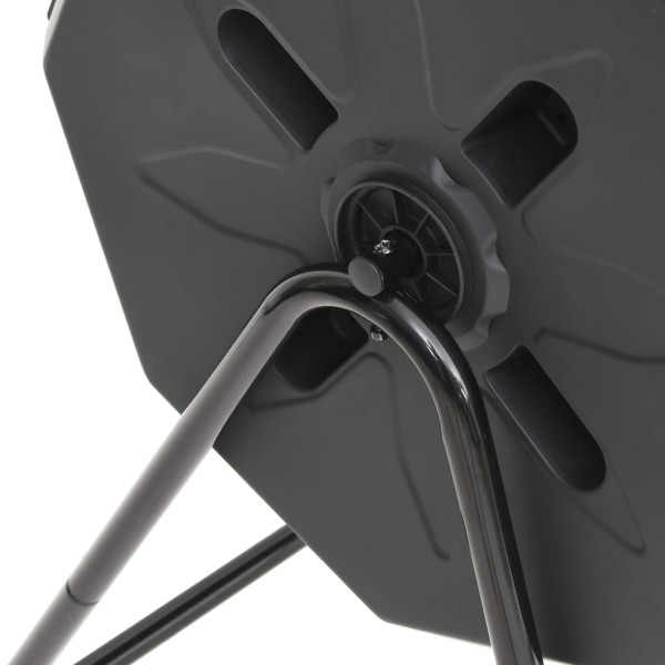 Caixote de compostagem para jardim 73x64x95 cm 160 L preto M 5