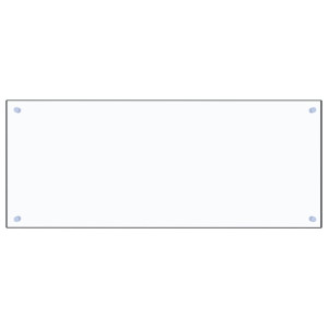 Painel anti-salpicos cozinha 100x40 cm vidro temp. transparente H