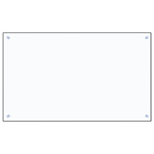 Painel anti-salpicos cozinha 100x60 cm vidro temp. transparente H