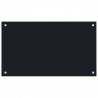 Protección salpicaduras cocina vidrio templado negro 70x40 cm 1