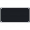 Protección salpicaduras cocina vidrio templado negro 80x40 cm 1