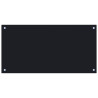 Protección salpicaduras cocina vidrio templado negro 80x40 cm 2