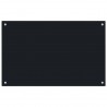 Protección salpicaduras cocina vidrio templado negro 80x50 cm 1