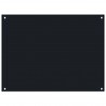 Protección salpicaduras cocina vidrio templado negro 80x60 cm 1