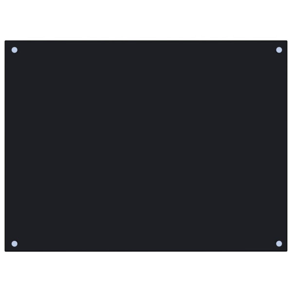 Protección salpicaduras cocina vidrio templado negro 80x60 cm M 2